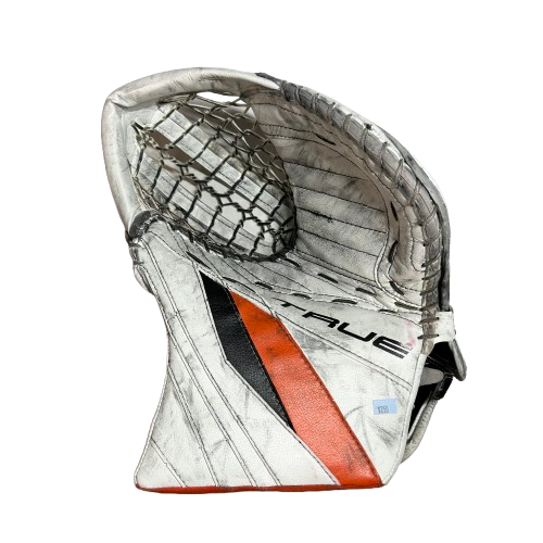 True L20.2 - Gant de gardien de but Pro Stock d'occasion (blanc/orange/noir)